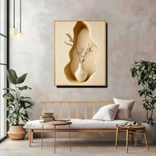  4K Hd Kalite Mgi Design Modern 3D Dekoratif Vazo Figürlü Duvar Tablosu