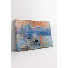  4K Hd Kalite Mgi Design Ressamlardan Claude Monet Izlenim: Gün Doğumu Sanatsal Yatay Kanvas Tablo, Ünlü Ressam Duvar Dekoru