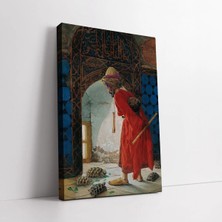  4K Hd Kalite Mgi Design Ressamlardan Osman Hamdi Bey Kaplumbağa Terbiyecisi Klasik Sanatsal Dekoratif Kanvas Duvar Tablosu