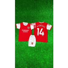 Rodak Spor Gyökeres 14 Arsnl Kırmızı Şortlu Çocuk Forması 2’li Takım