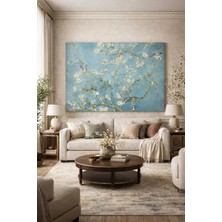  4K Hd Kalite Mgi Design Vincent Van Gogh Çiçek Açan Badem Ağacı (1890) Kanvas Tablo