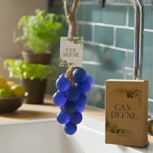 Can Defne Üzüm Şeklinde El Yapımı Doğal Sabun – Aromatik Kokulu Dekoratif Banyo Sabunu (Mavi)