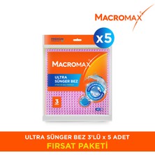 Macromax Ultra Sünger Bez X5 Avantaj Paket