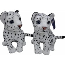 LTG Nova PL50135 25 cm Oturan Küçük Beyaz Leopar-Hly