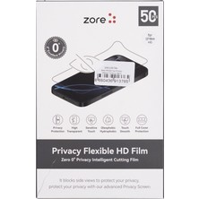 Zore Basic Model Tpu Privacy Hayalet Ekran Koruyucu 196MM x 125MM 50 Adet
