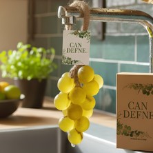 Can Defne Üzüm Şeklinde El Yapımı Doğal Sabun – Aromatik Kokulu Dekoratif Banyo Sabunu (Sarı)