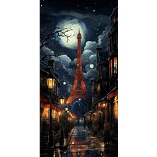  4K Hd Kalite Mgi Design Eyfel Kulesi Kanvas Tablo