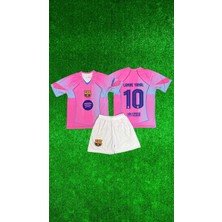 Rodak Spor Lamine Yamal Pembe 10 Barcelona Şortlu Çocuk Forması 2’li Takım