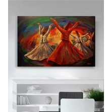  4K Hd Kalite Mgi Design Semazen Mevlevi Kanvas Tablo