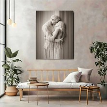  4K Hd Kalite Mgi Design Modern 3D Dokulu Aşk Temalı Duvar Dekoru