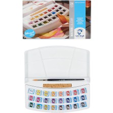 Van Gogh : Yarım Tablet Sulu Boya Seti : 24 Renk (Botanik Renkler)