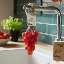 Can Defne Üzüm Şeklinde El Yapımı Doğal Sabun – Aromatik Kokulu Dekoratif Banyo Sabunu (Kırmızı)