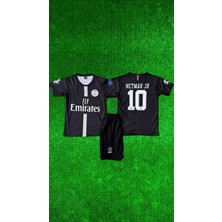 Rodak Spor Neymar Jr 10 P.s.g Siyah Şortlu Çocuk Forması 2’li Takım