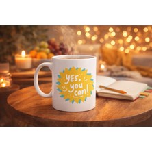 Urfakent Yes You Can Motivasyon Kupası Model 131 , Pozitif Mesajlı Porselen Kupa , Ilham Veren Tasarım , Ofis & Hediye Kupası