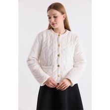 Ahel Tasarım Eldon Kapitone Çıtçıtlı Premium Mont