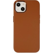 Hnrlishp Newface Iphone 14 Plus Kılıf Asya Deri Silikon - Kahverengi