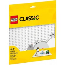 11026 LEGO Classic Beyaz Taban, 1 Parça +4 Yaş