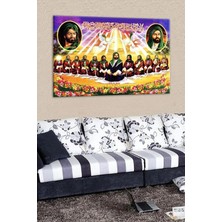  4K Hd Kalite Mgi Design Talya Kanvas Tablo Hz Ali ve 12 Imam