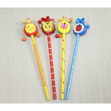 Derin Stok Ahşap Figürlü Kurşun Kalem