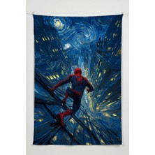 Charmbi Örümcek Adam Duvar Örtüsü – Büyük Boy Tapestry Duvar Halısı, Oyun Anime Film Oda Dekor