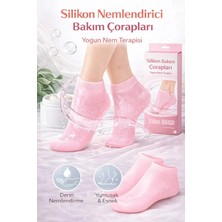 Berdina Home Silikon Ayak Bakım Çorabı Nemlendirici Jel Çatlak Önleyici Yumuşak Sebs Yıkanabilir Bakım Çorap