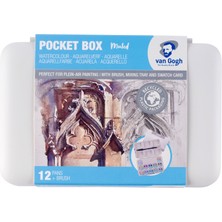 Van Gogh : Yarım Tablet Sulu Boya Seti : 12 Renk (Pastel Renkler Serisi)