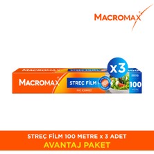Macromax 100 mt Streç Film X3 Adet