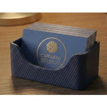 "premium Baklava Desenli Masaüstü Kartvizitlik - Modern Ofis ve Çalışma Masası Organizeri"