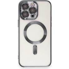 Hnrlishp Newface Iphone 15  Max Kılıf Kross Magneticsafe Kapak - Titan Gri