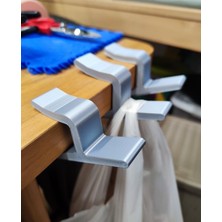 Masa Kenarı Portatif Poşet ve Çanta Askısı - Vidalama Gerektirmeyen Ofis Masası Düzenleyici Aparat