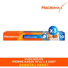 Macromax 10'lu Hazır Kesilmiş Pişirme Kağıdı - X3