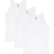 Tutku Elit 3'lü Erkek Modal Elastan Atlet Beyaz Renk Esnek Kumaş ile Rahat Kullanım