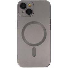 Hnrlishp Newface Iphone 14 Plus Kılıf Moshi Lens Magneticsafe Silikon - Füme