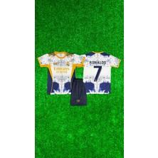 Rodak Spor Ronaldo 7 Tasarım R.madrid Şortlu Çocuk Forması 2’li Takım