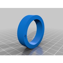 Akaslan Plastik Gömülü Haçlı Yüzük (Bu Ürün Sadece Plastik Parçadır - Almadan Önce Soru Sorabilirsiniz)