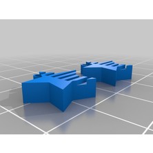 Akaslan Plastik Yıldız Küpe Bayrak (Bu Ürün Sadece Plastik Parçadır - Almadan Önce Soru Sorabilirsiniz)