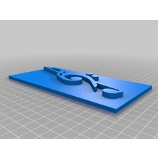 Akaslan Plastik '- Clef 3D Baskı (Bu Ürün Sadece Plastik Parçadır - Almadan Önce Soru Sorabilirsiniz)