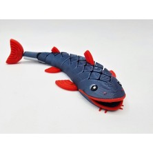 Hareketli Balık Figürü - 3D Yazıcı Baskı Eklemli Stres Oyuncağı ve Dekoratif Obje