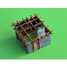 Akaslan Plastik Eski Demirci Dükkanı Ho Ölçeği (Bu Ürün Sadece Plastik Parçadır - Almadan Önce Soru Sorabilirsiniz)