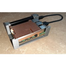 Akaslan Plastik Metal Kasa ve M 2 SSD ile Raspberry Pi4 Için Taban Plaka 3D Baskı (Bu Ürün Sadece Plastik Parçadır - Almadan Önce Soru Sorabilirsiniz)