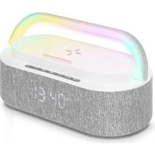 Skygo Mini Bluetooth Hoparlör Fm Rgb - Beyaz A915