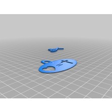 Akaslan Plastik Isa Anahtarlık 3D Baskı (Bu Ürün Sadece Plastik Parçadır - Almadan Önce Soru Sorabilirsiniz)