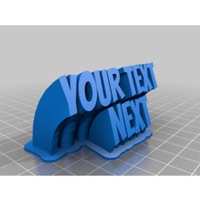 Akaslan Plastik '- Kişiye Özel Süpürme 2 Satırlı Isim Plakası Metin (Bu Ürün Sadece Plastik Parçadır - Almadan Önce Soru Sorabilirsiniz)