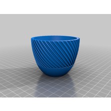 Akaslan Plastik Yuvarlak Spiral Bitki Saksısı (Bu Ürün Sadece Plastik Parçadır - Almadan Önce Soru Sorabilirsiniz)