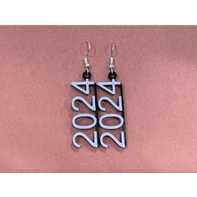 Akaslan Plastik 2024 Küpe Mutlu Yıllar Hızlı Baskı (Bu Ürün Sadece Plastik Parçadır - Almadan Önce Soru Sorabilirsiniz)