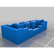 Akaslan Plastik '- Kişiye Özel Proje Isim Plakası Jeneratörü Openscad ile (Bu Ürün Sadece Plastik Parçadır - Almadan Önce Soru Sorabilirsiniz)