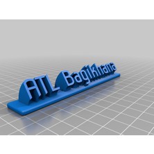 Akaslan Plastik Atl Bagikhana Süpürme Isim Plakası Remix 3D Baskı (Bu Ürün Sadece Plastik Parçadır - Almadan Önce Soru Sorabilirsiniz)