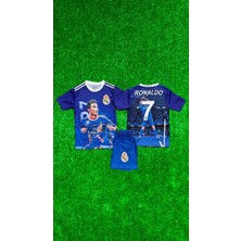 Rodak Spor Ronaldo 7 R.madrid Resimli Şortlu Çocuk Forması 2’li Takım