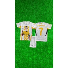 Rodak Spor Ronaldo 7 A.nasr Sarı Şortlu Çocuk Forması 2’li Takım