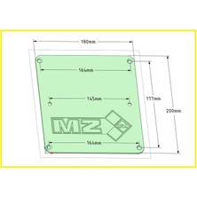 Akaslan Plastik Mz Etz 250 Brd Export Plaka Tutucu 180 x 200 3D Baskı (Bu Ürün Sadece Plastik Parçadır - Almadan Önce Soru Sorabilirsiniz)